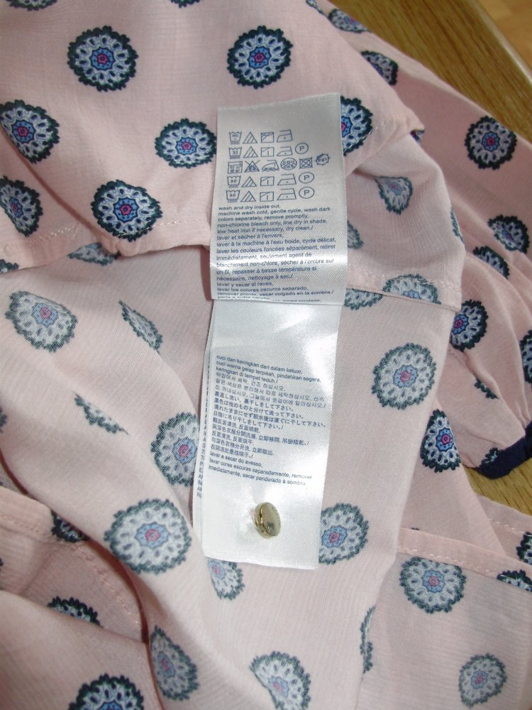 Tommy Hilfiger Bluse LA rose Muster Gr 10 =S