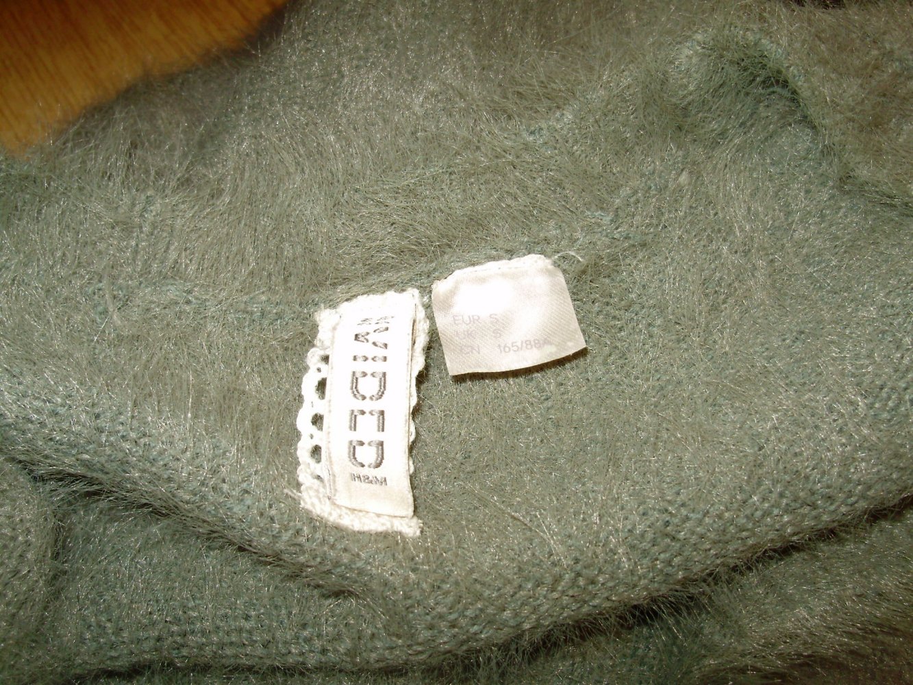 H&M Cardigan kuschel Perlenknöpfe khaki S