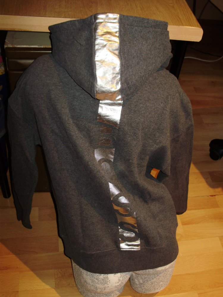 Hugo Boss Hoodie grau Silber S = M