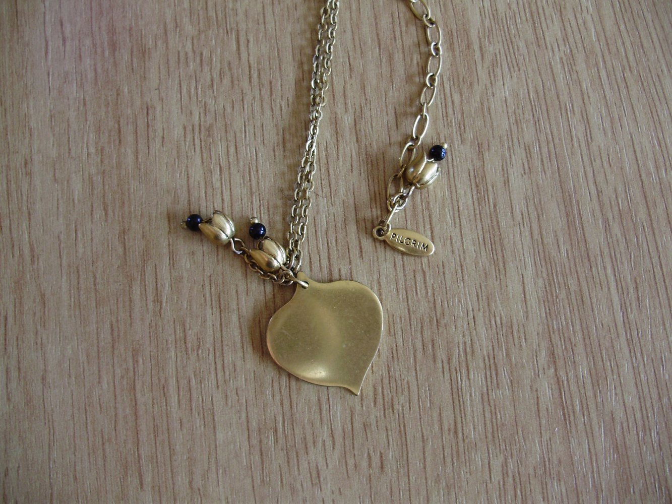 Pilgrim Kette golden goldenes Herz