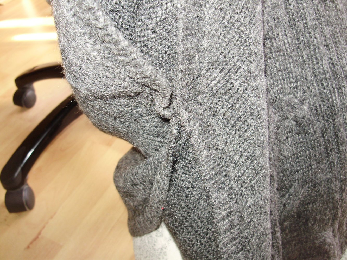 H&M Pullover Poncho grau S