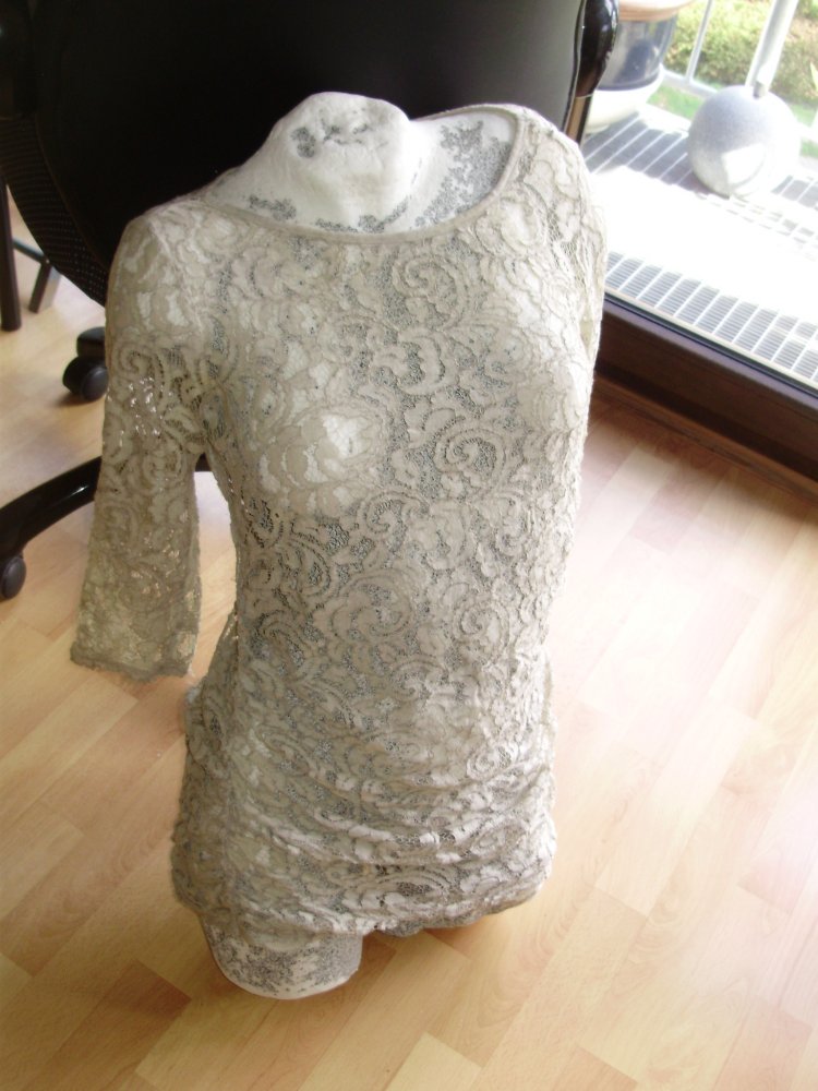 Street one Shirt Spitze beige Gr 36