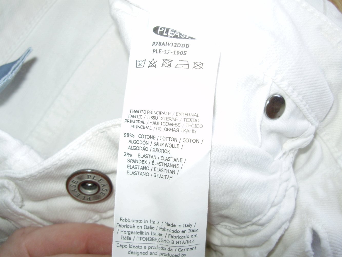 Please Hose weiss XS S wie neu