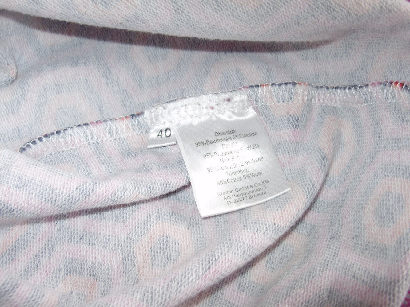 Herzensangelegenheit Pullover bunt Muster Gr 40