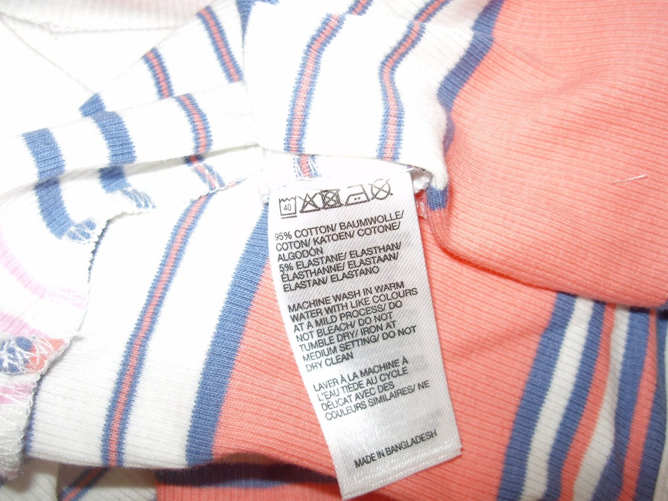 Manguun Shirt Stretch Strick Streifen S