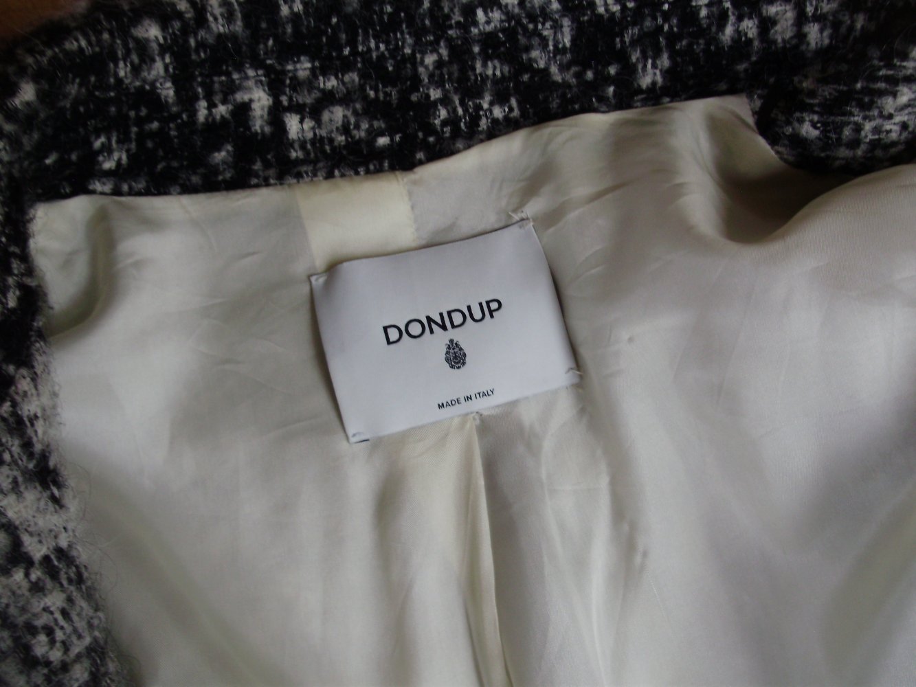 Dondup Mantel Mohair ausgefallen, edel Gr 46 wie neu