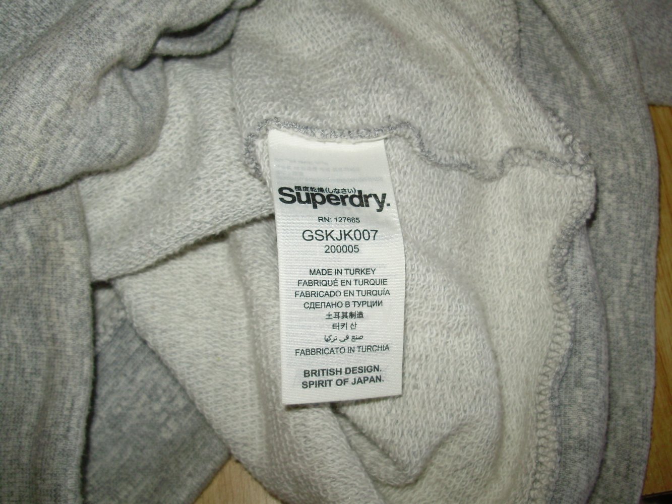 Superdry Sweat Hoodie Wolle Norwegermuster L