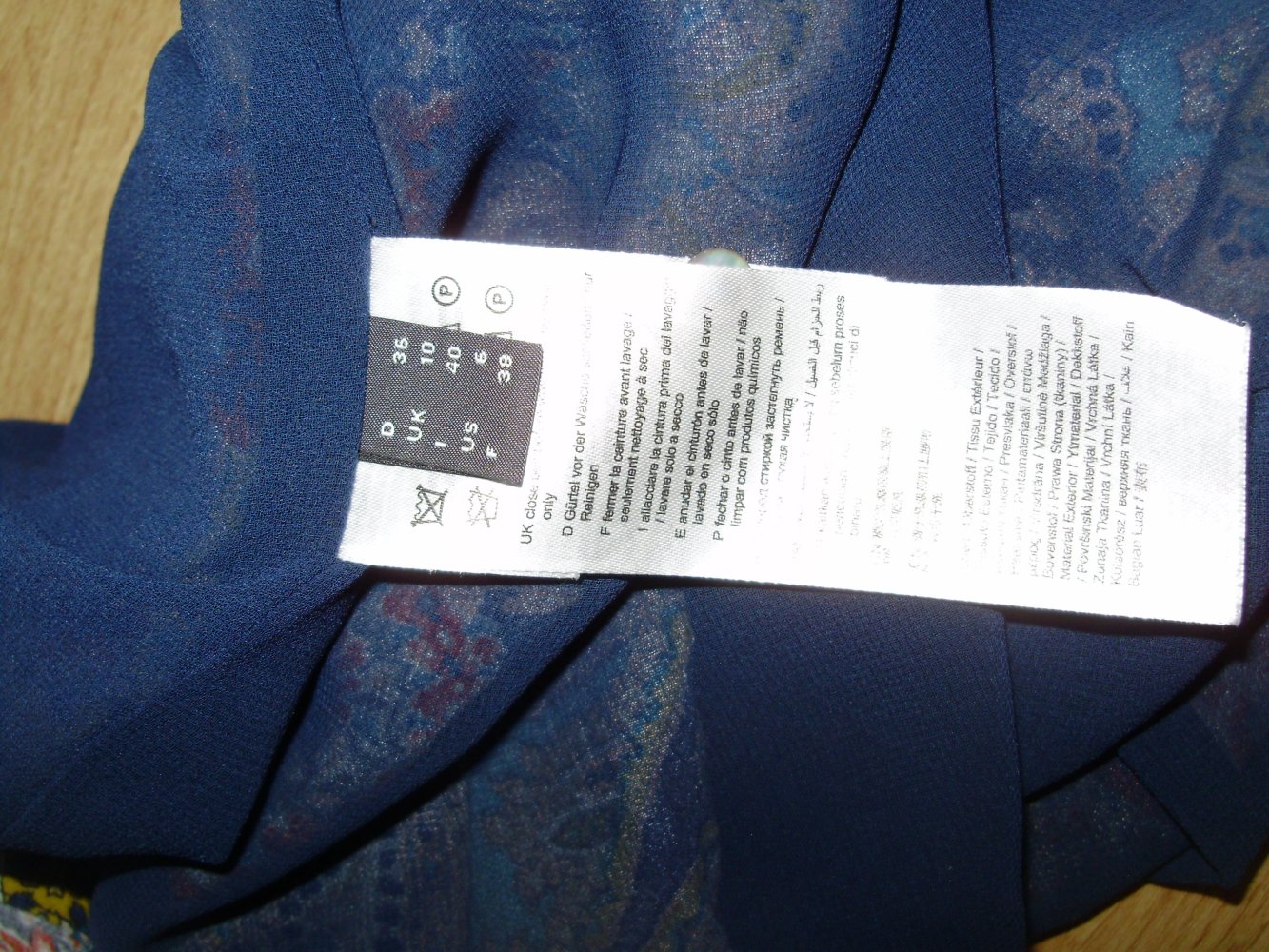 Esprit Kleid bunt gefüttert gerader Schnitt 36