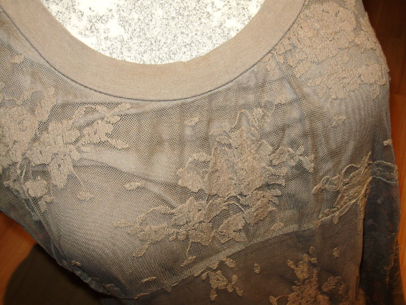 Anouk Kleid braun Spitze gefüttert M passend