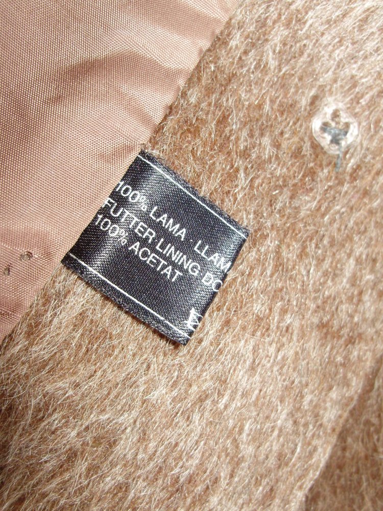 Lama Mantel echt Lama braun 40 passend