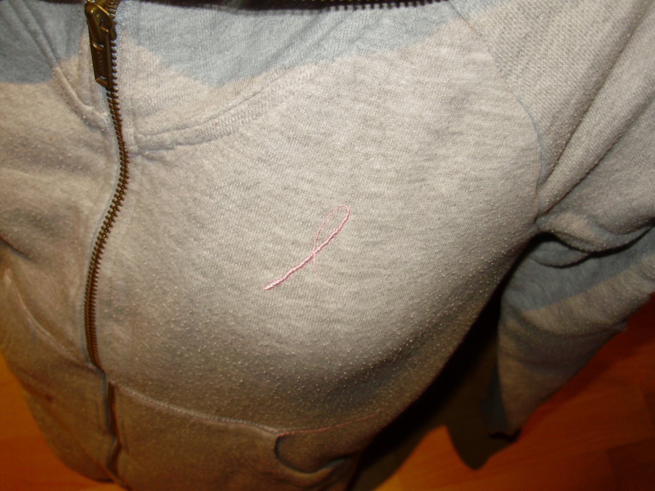 Reebok Sweat Jacke grau großer Kragen S passend