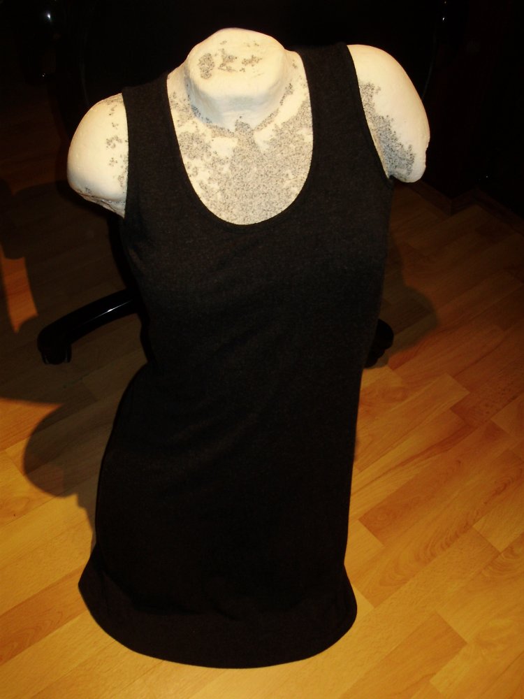 Yest Kleid dunkelgrau Etui Stretch weich warm S