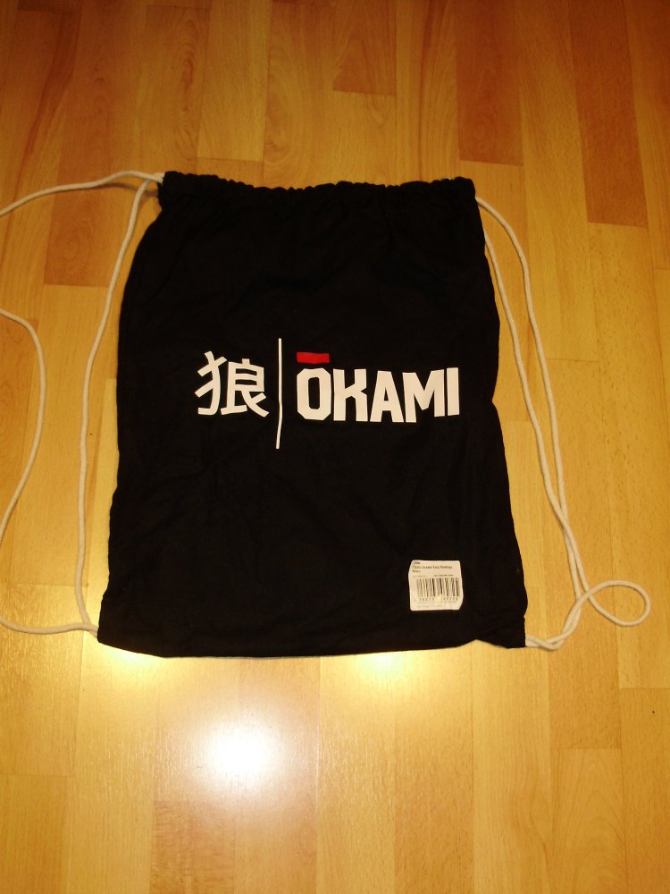 Okami Turnbeutel schwarz NEU