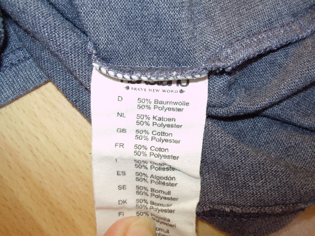 Naketano Shirt blau grau Gr L