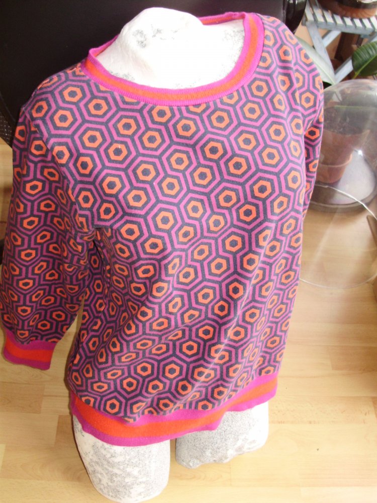 Herzensangelegenheit Pullover bunt Muster Gr 40