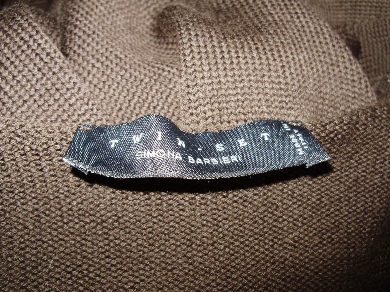 Twin Set Strickmantel braun 100% Wolle S