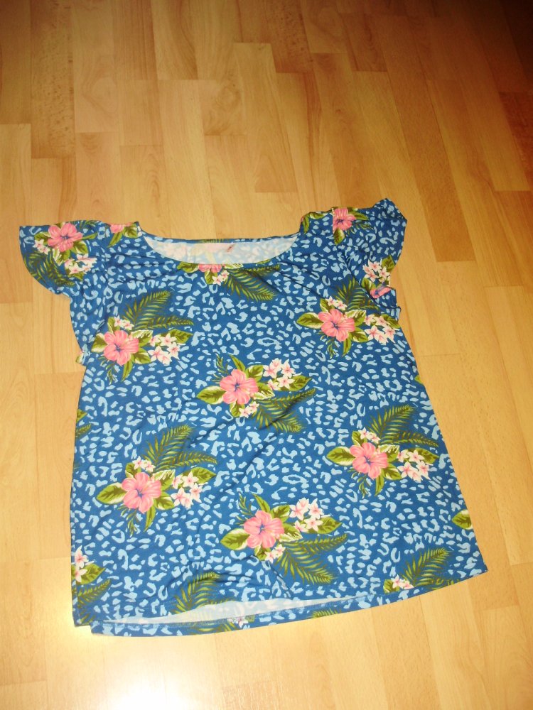Blutsgeschwister Shirt bunt tropical romantisch S passend