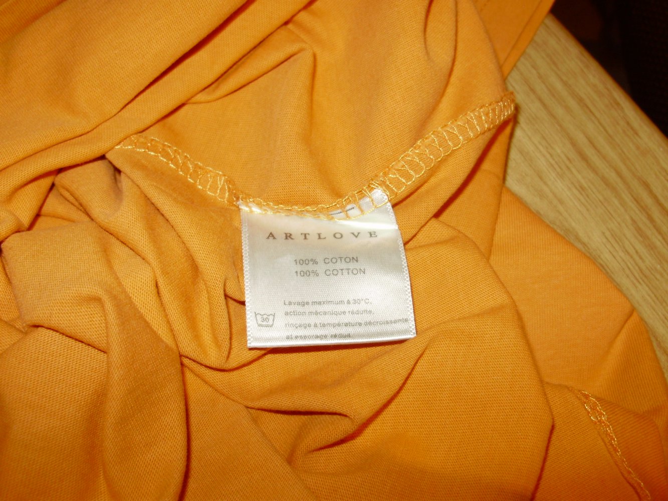 Artlove Shirt orange 100% Baumwolle M