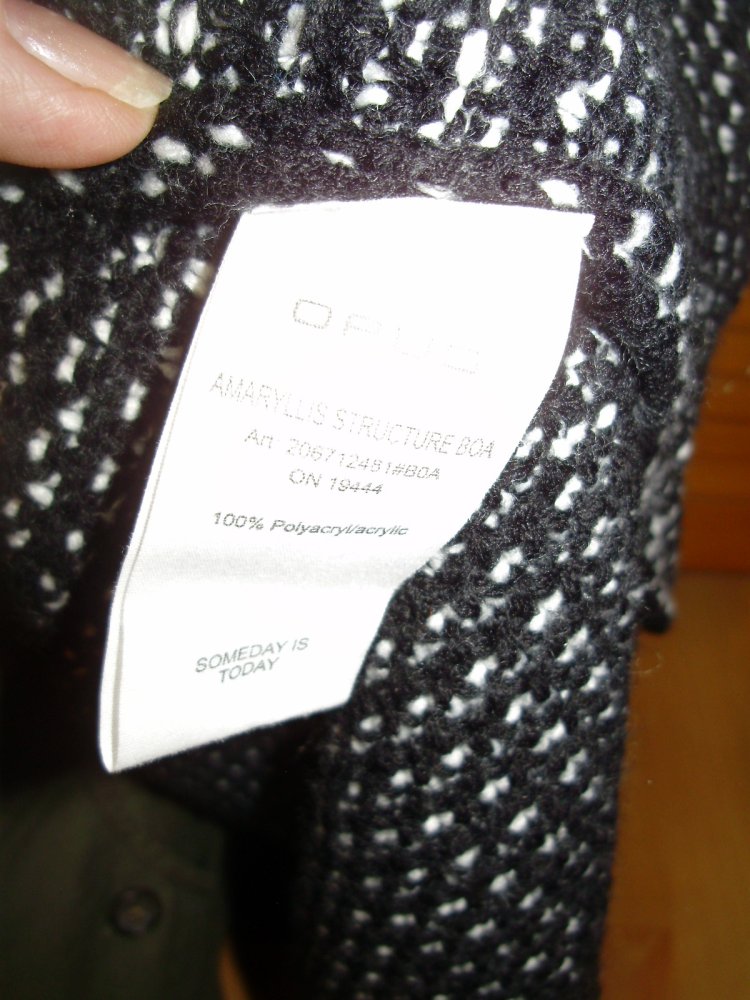 Opus Cardigan Poncho schwarz weiß one size