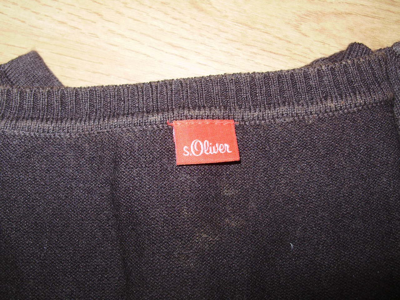 s. oliver Weste Strick braun Knöpfe S