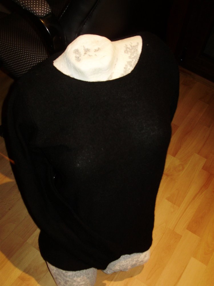 Inwear Pullover schwarz Schafswolle Angora M