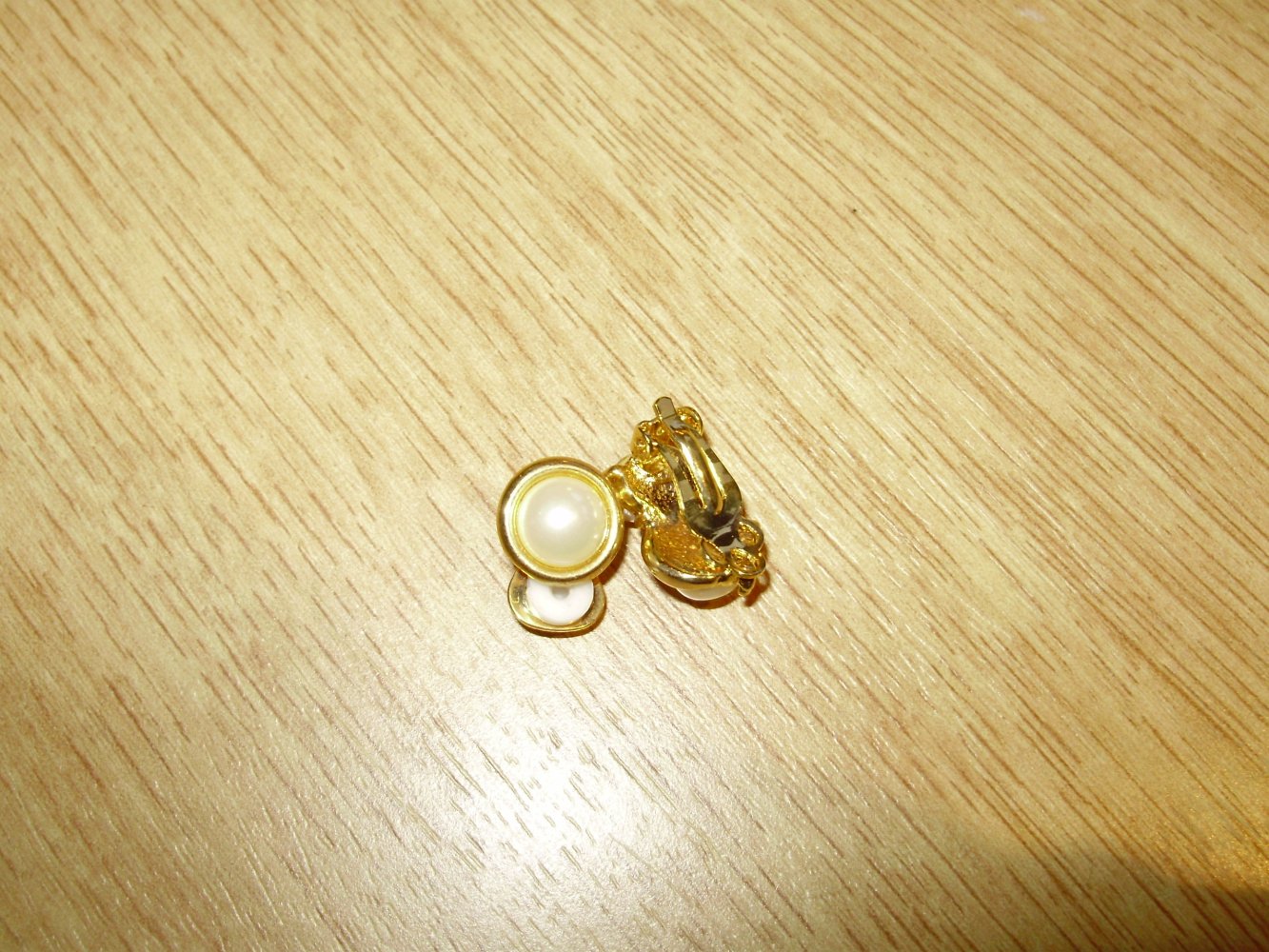 Clips Perle goldfarben NEU OVP