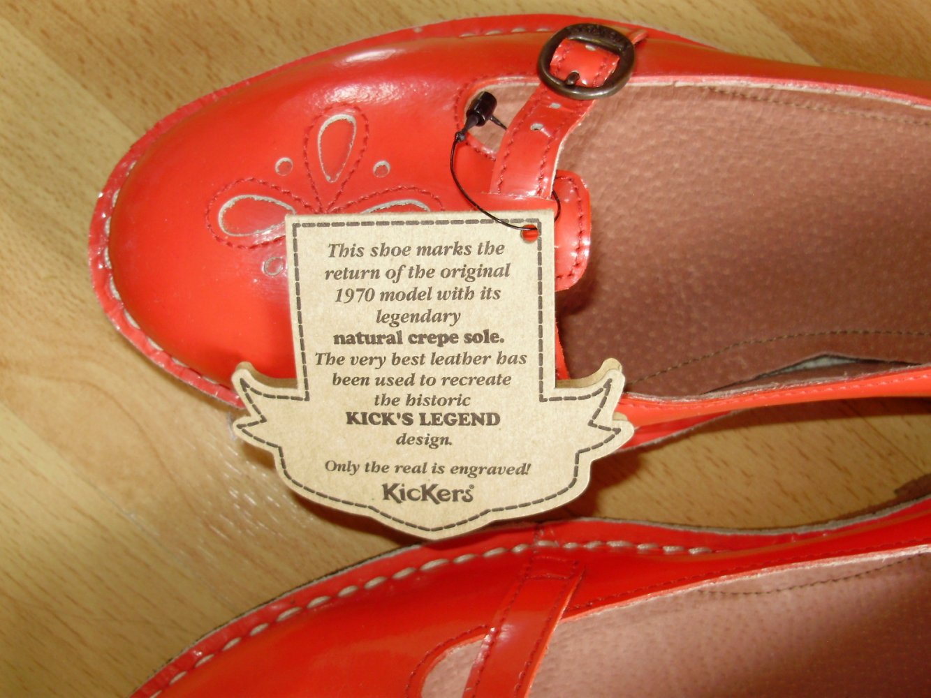 Kickers Ballerina rot Lackleder 41 NEU Etikett