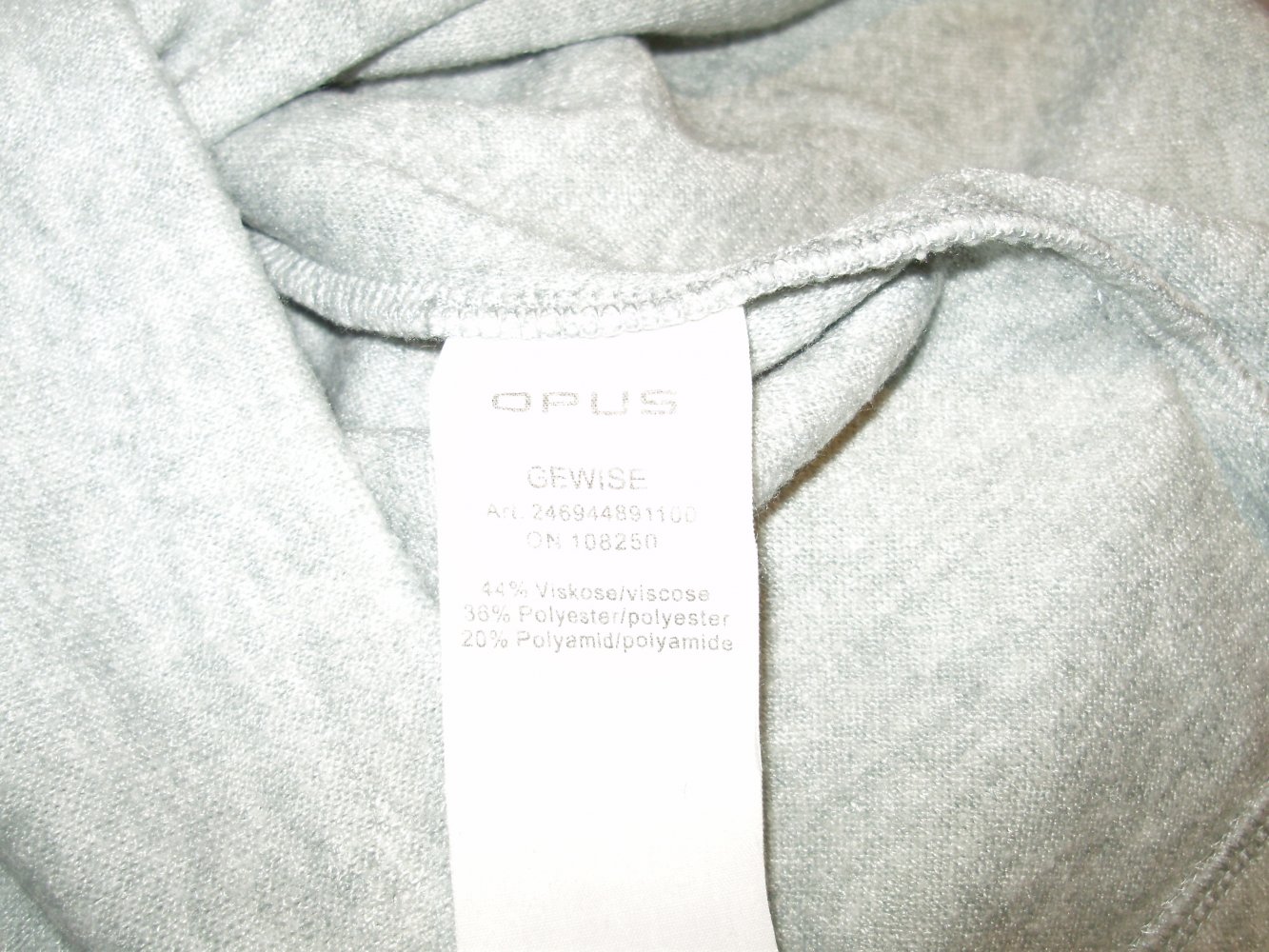 Opus Pullover Gewise grau hell warm Gr 38