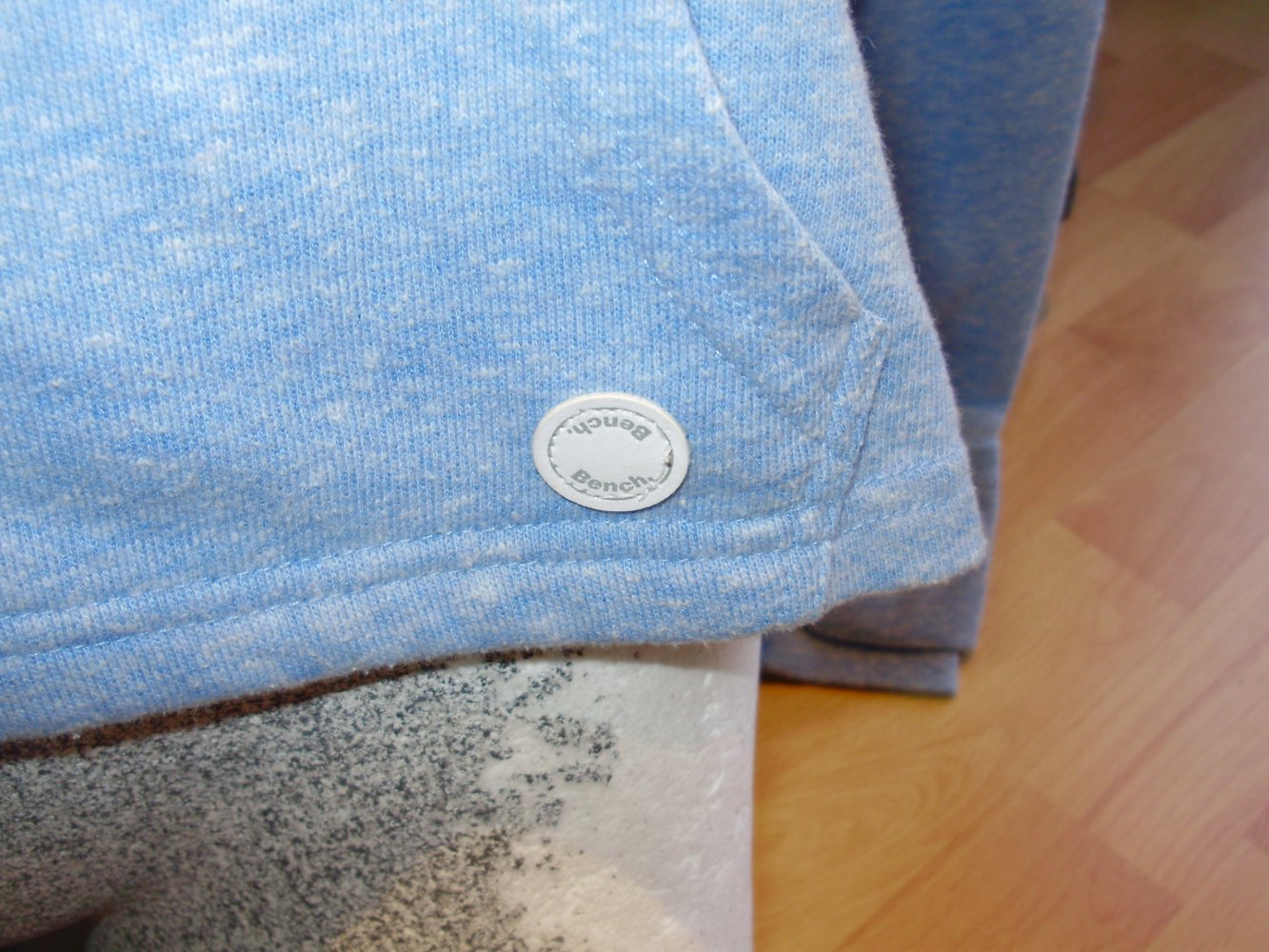 Bench Jacke Kapuze hellblau meliert M