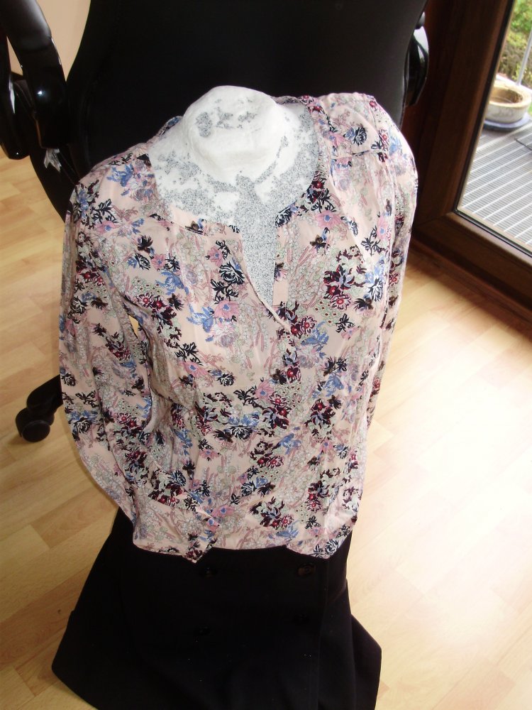 Esprit Bluse rose Blumen M