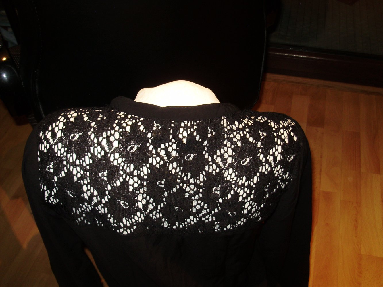 Soyaconcept Bluse schwarz LA Spitze S