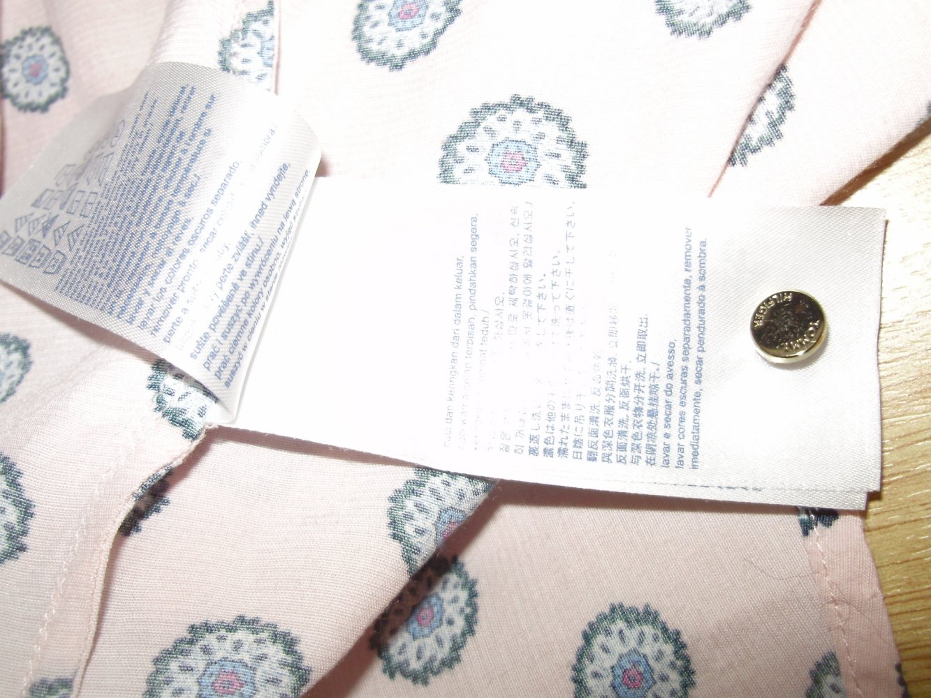 Tommy Hilfiger Bluse LA rose Muster Gr 10 =S