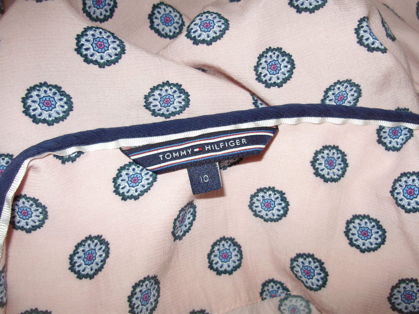 Tommy Hilfiger Bluse LA rose Muster Gr 10 =S