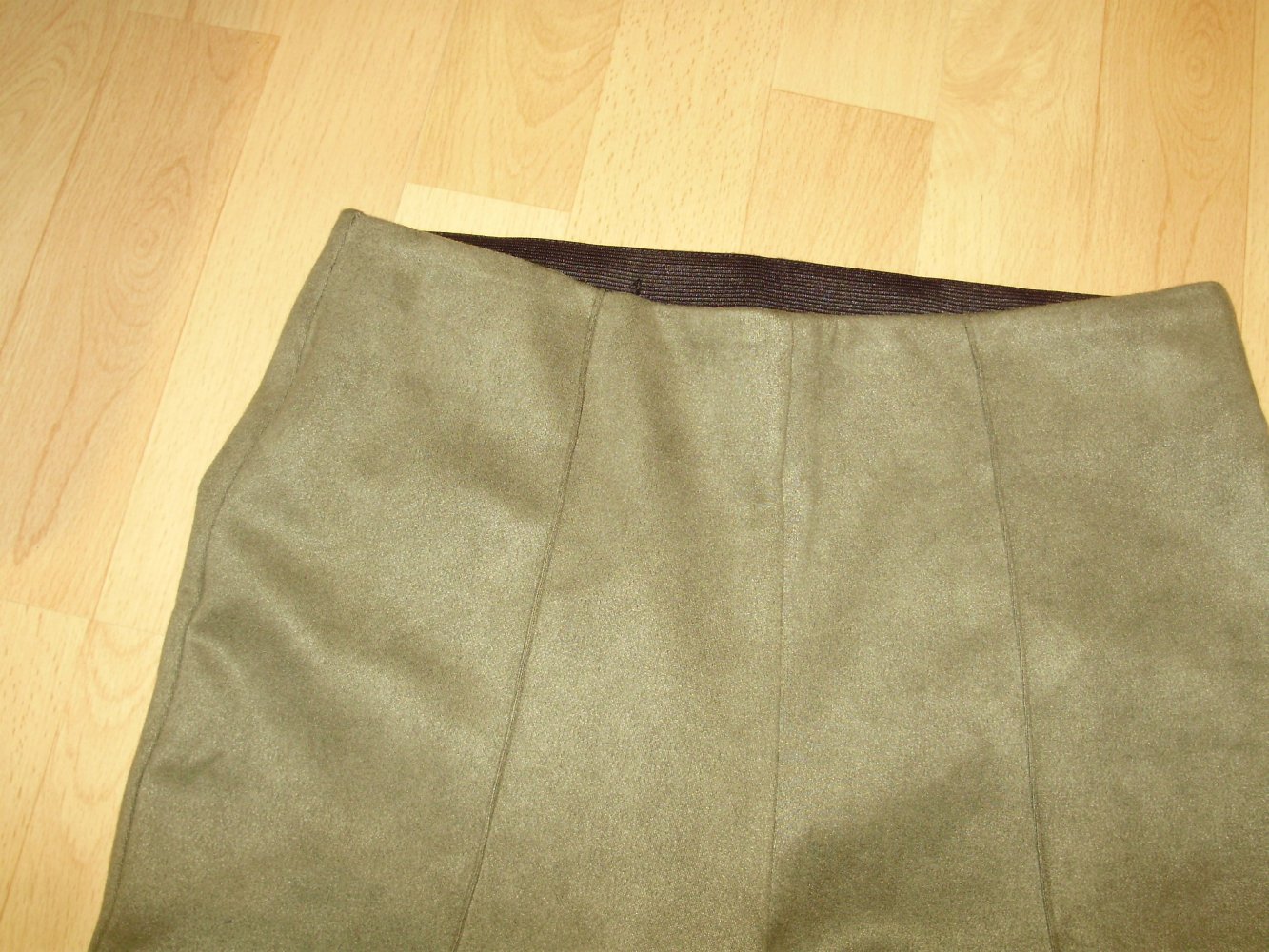 Freequent Hose wie Wildleder khaki S