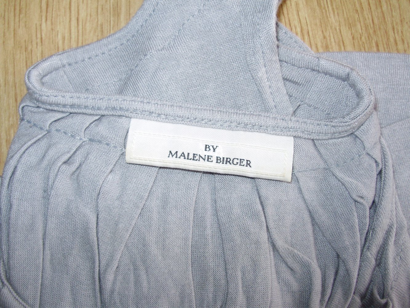 Malene Birger Tunika Top hellgrau wunderschöner Fall Gr M