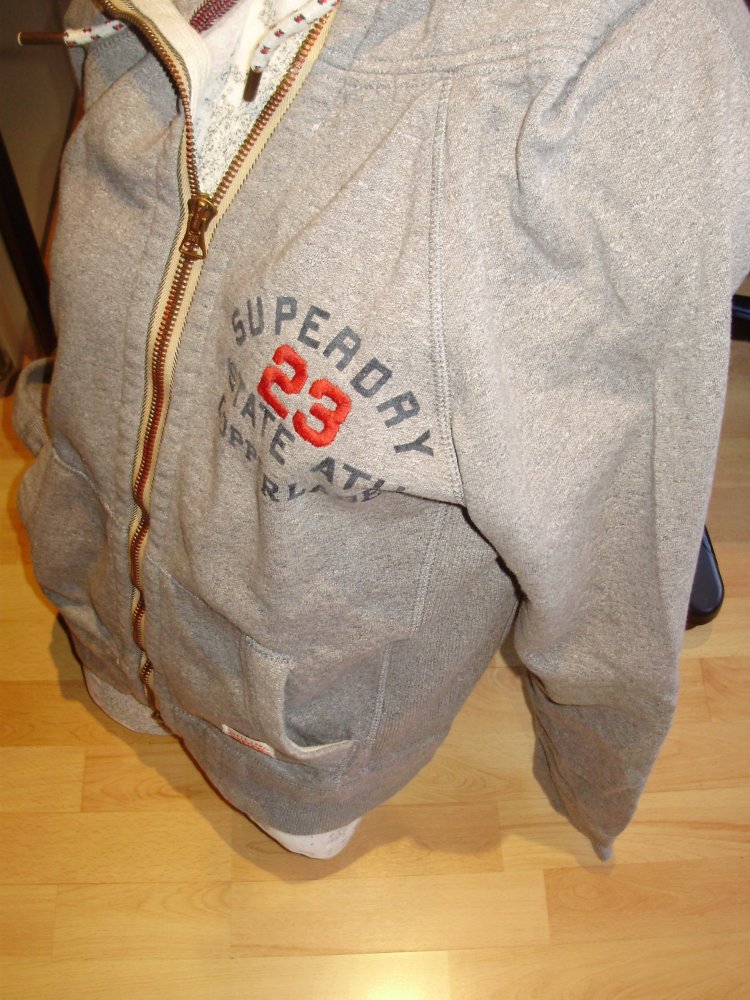 Superdry Sweatjacke grau warm L