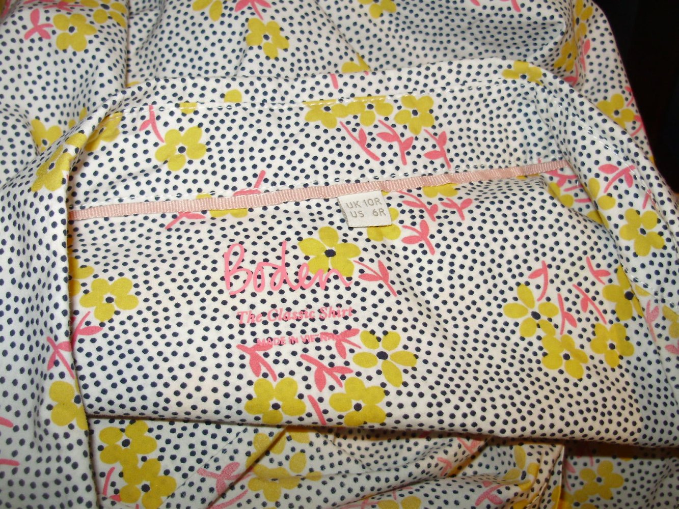 Boden Bluse LA hell Blumen 10R/6R = S