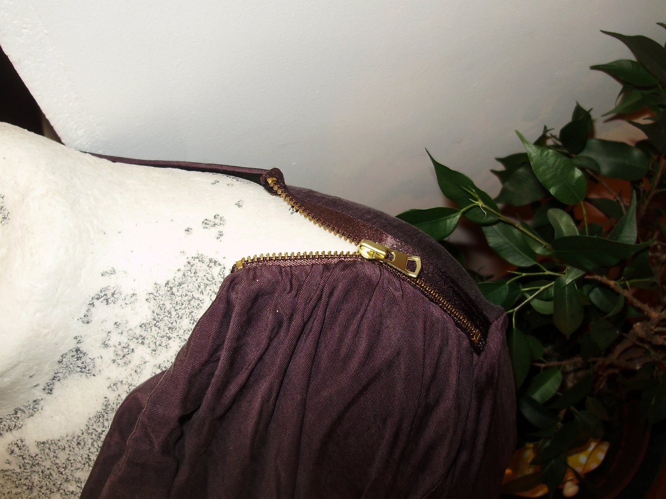 Day Birger & Mikkelsen Kleid purple leicht ausgefallen Wasserfall XS Seide