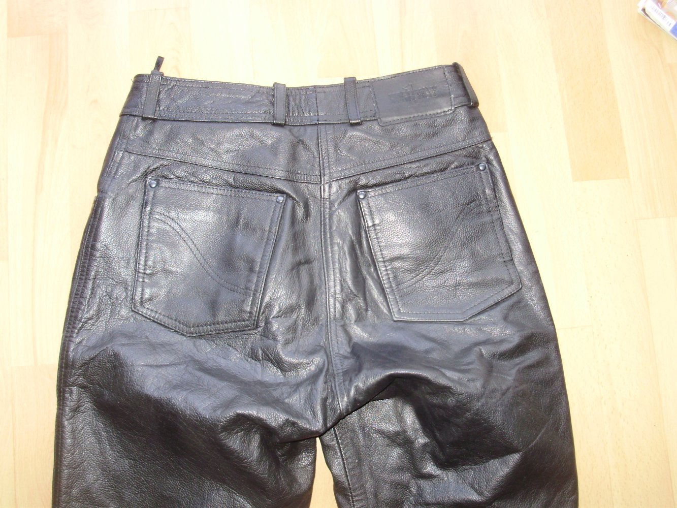 Echt Leder Hose schwarz 36