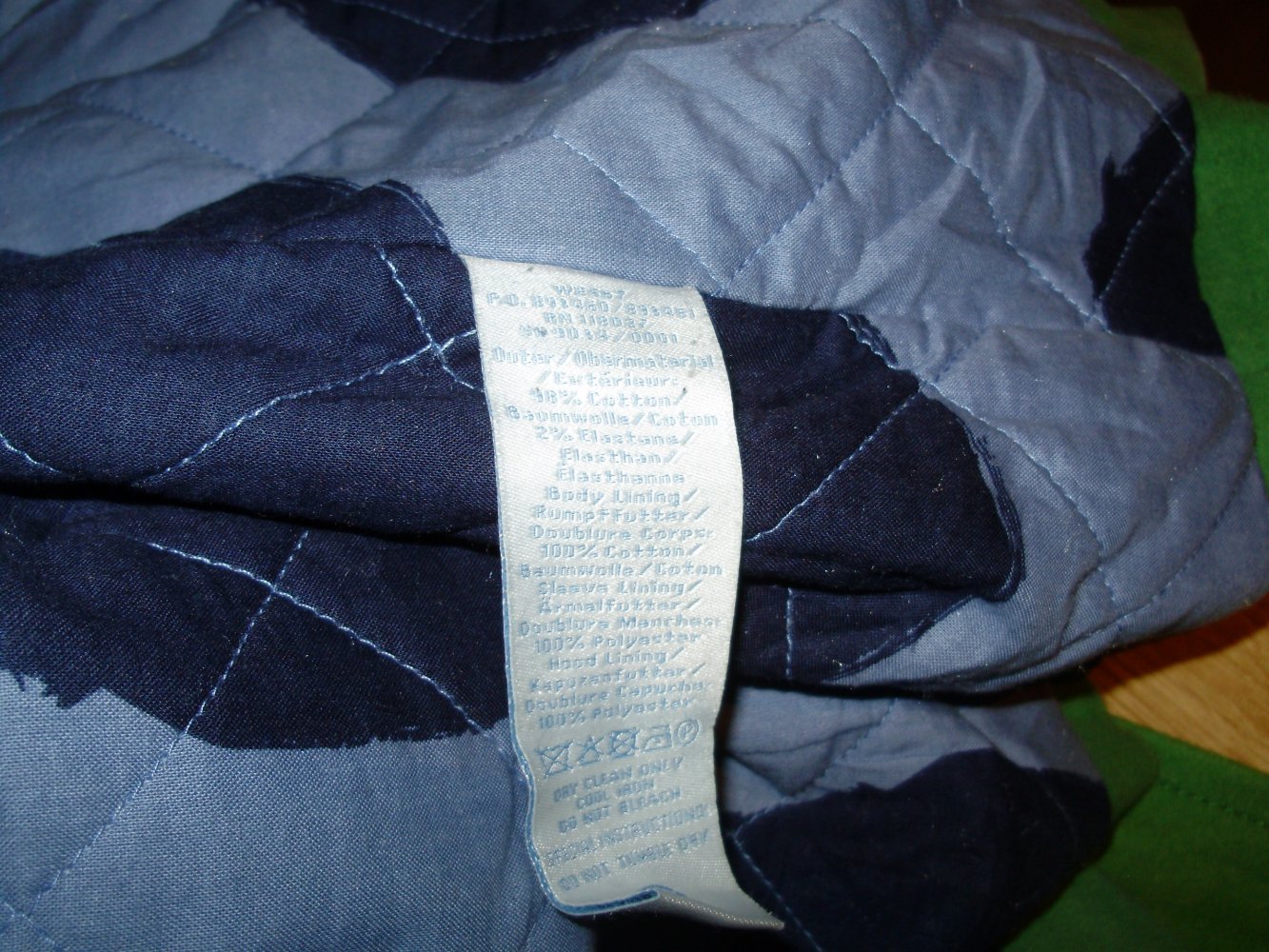 Boden Mantel innen gesteppt Kapuze grün Gr 10 = M