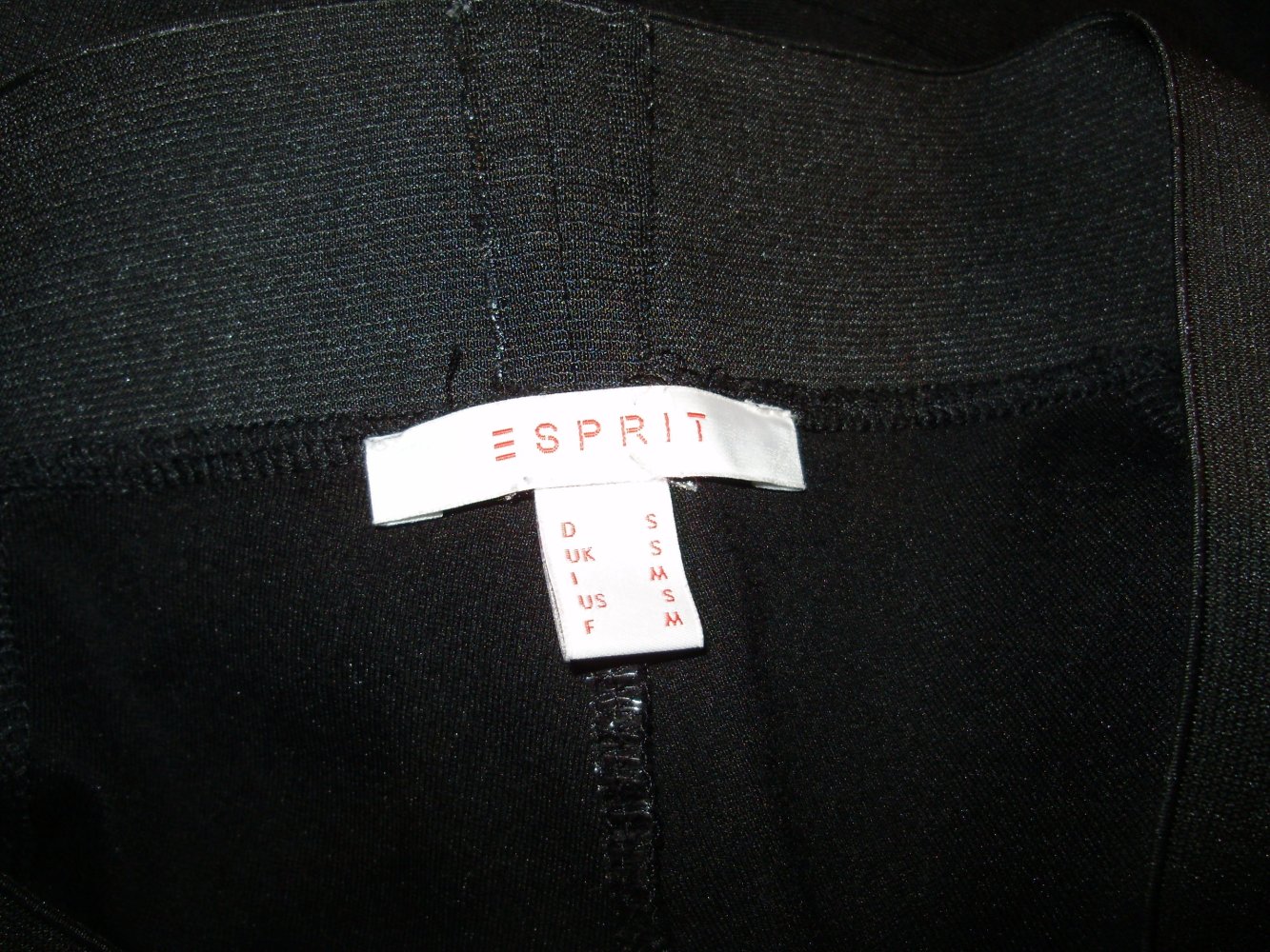 Esprit Hose Leggings schwarz fester Stoff S