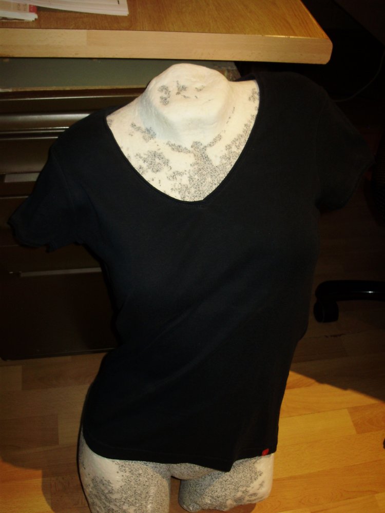 Esprit Shirt V-Ausschnitt schwarz S