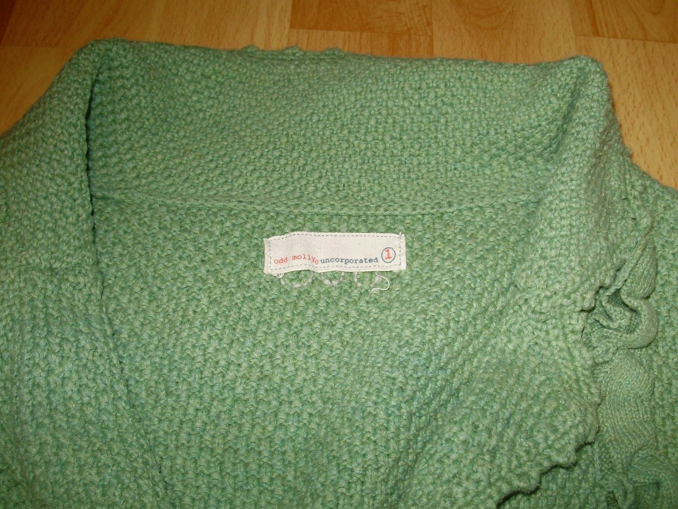 Odd Molly Cardigan grün romantischBaumwolle Gr 1 S