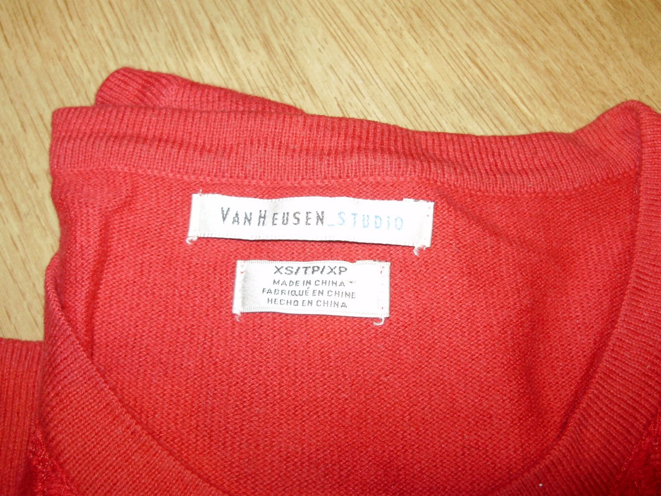 van heusen Cardigan rot Spitze vorne XS S