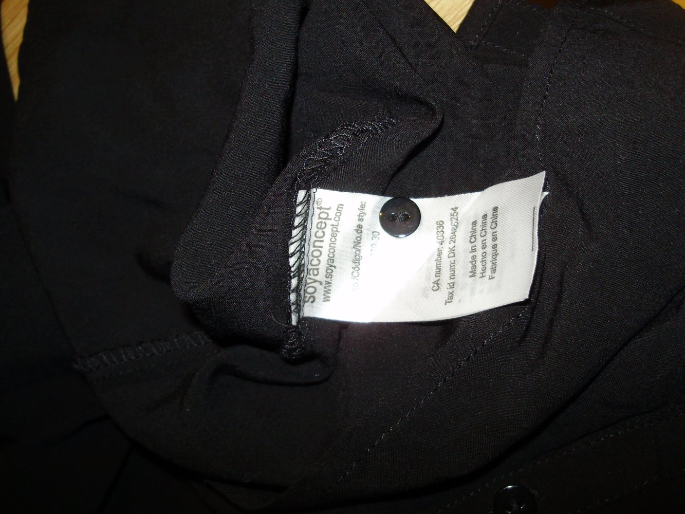 Soyaconcept Bluse schwarz LA Spitze S