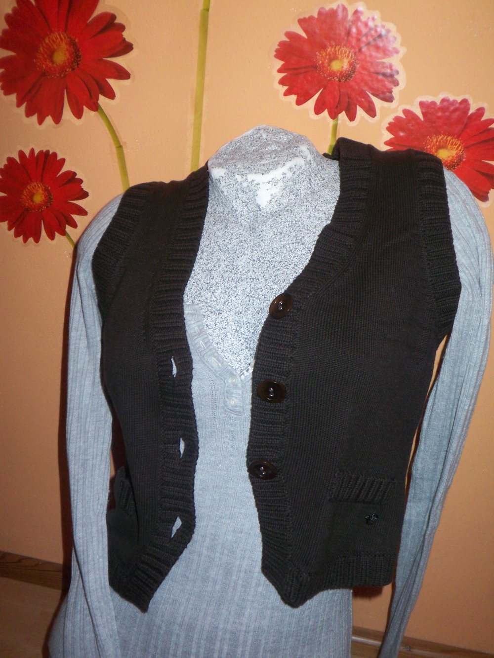 Esprit Edc Strickweste Weste braun M