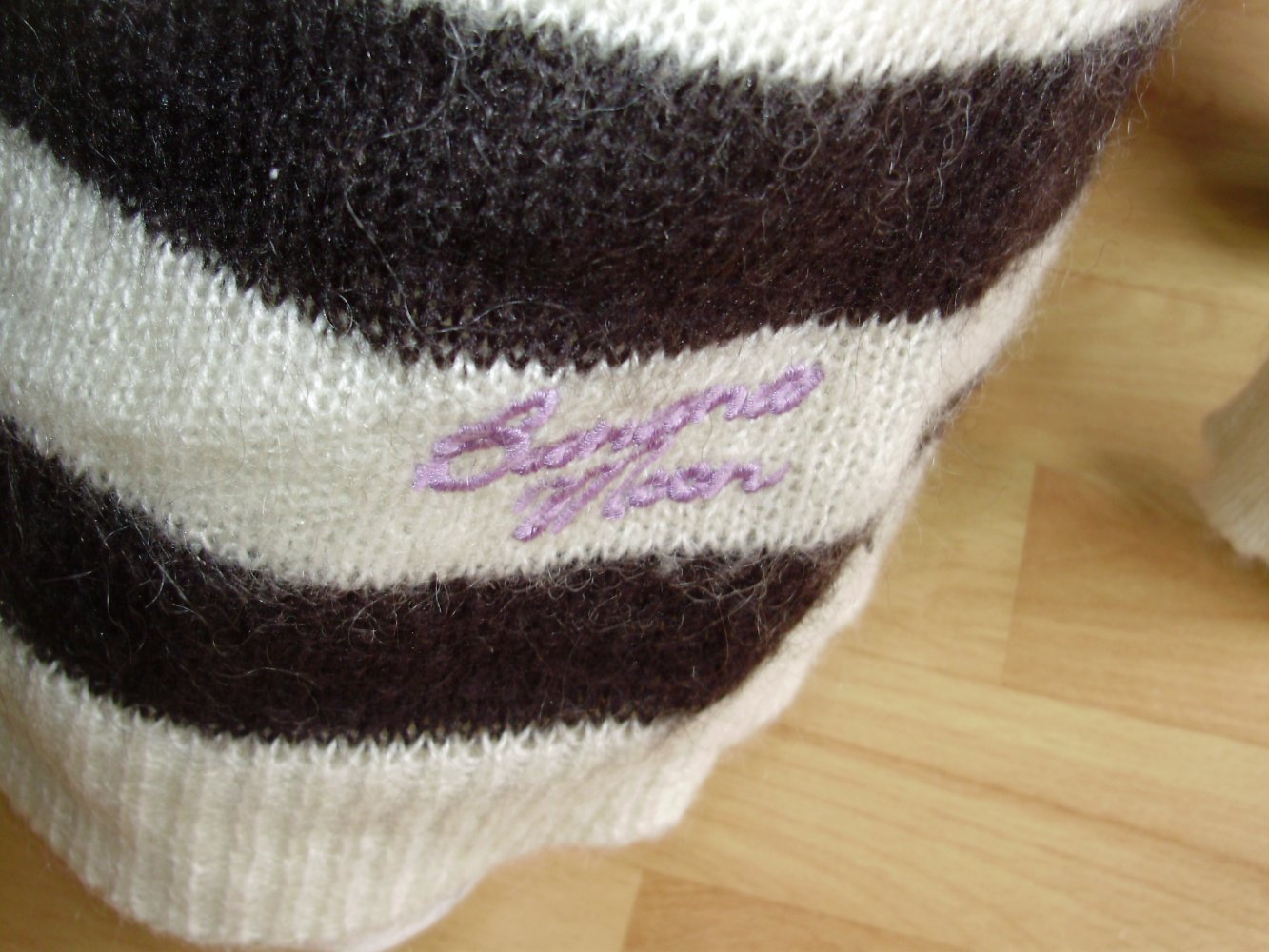 Banana Moon Pullover bunt Pailletten Mohair/ Wolle XL