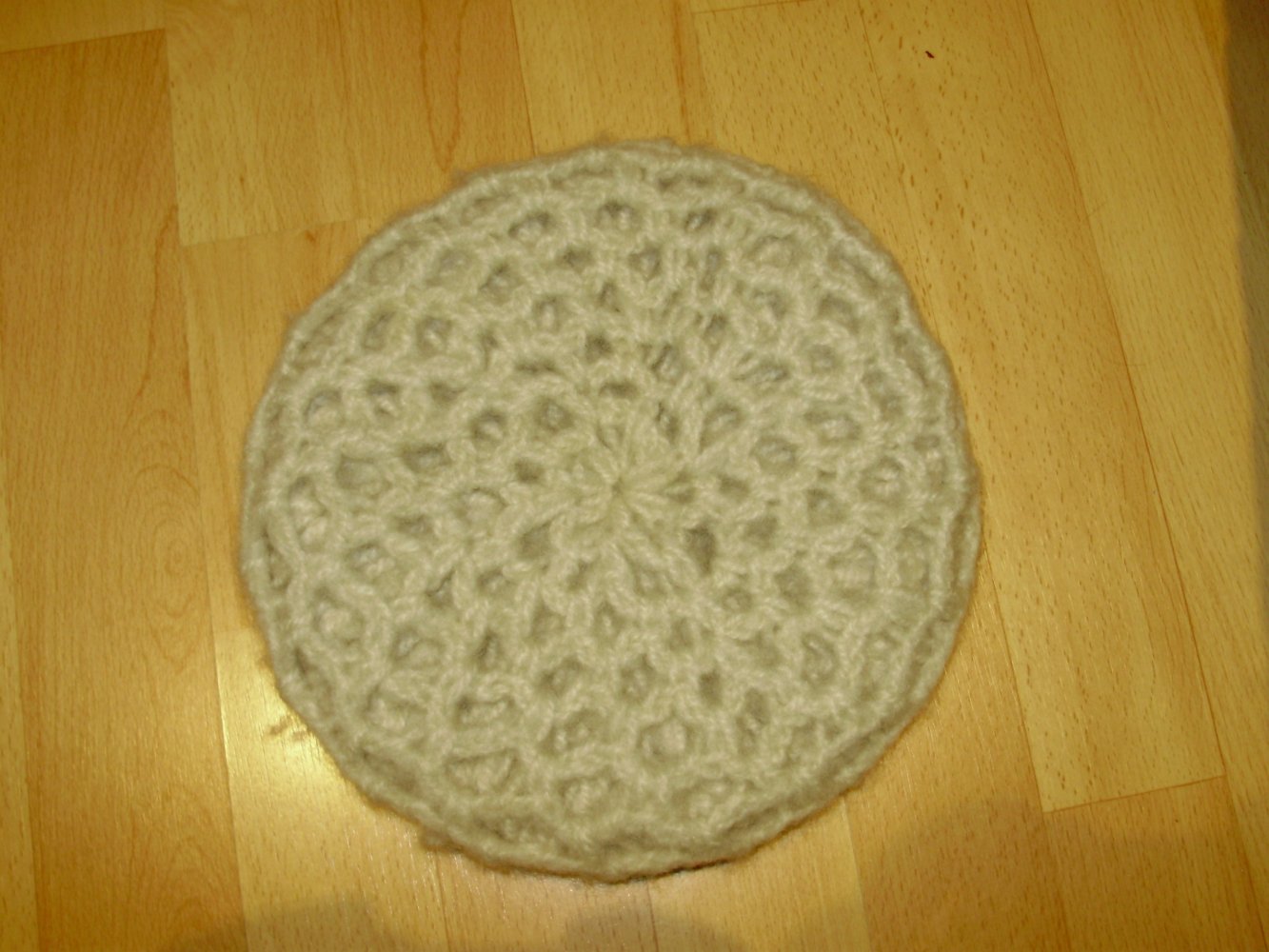 Mütze doppelt beige kuschelweich warm