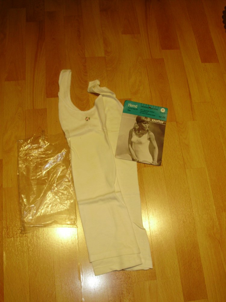 Wäscheset Elke Hemd + Slip Vintage 44 NEU OVP