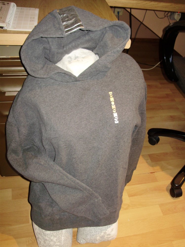 Hugo Boss Hoodie grau Silber S = M